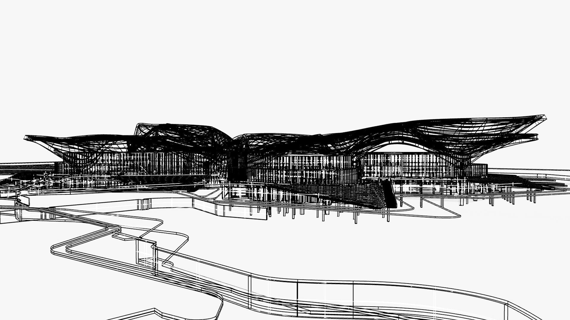 Zhuhai Jinwan Art Center 3D model_15