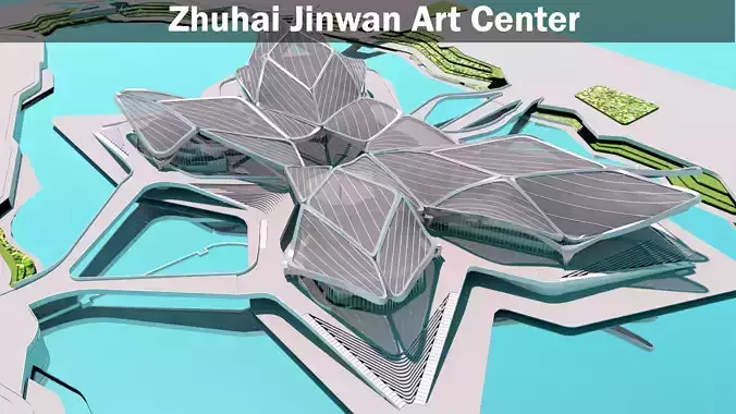 Zhuhai Jinwan Art Center 3D model