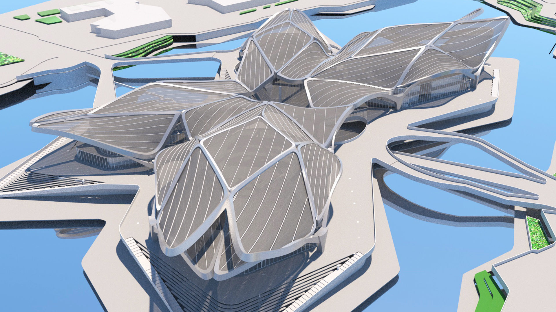 Zhuhai Jinwan Art Center 3D model_4