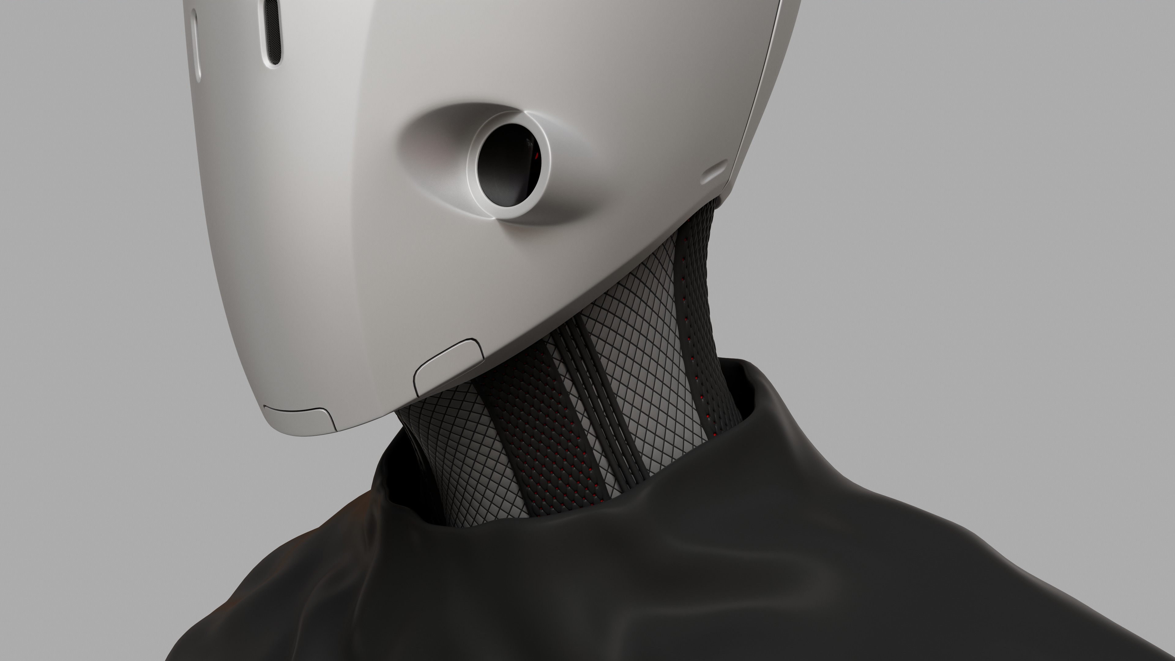 Mech head concept Free 3D model_2