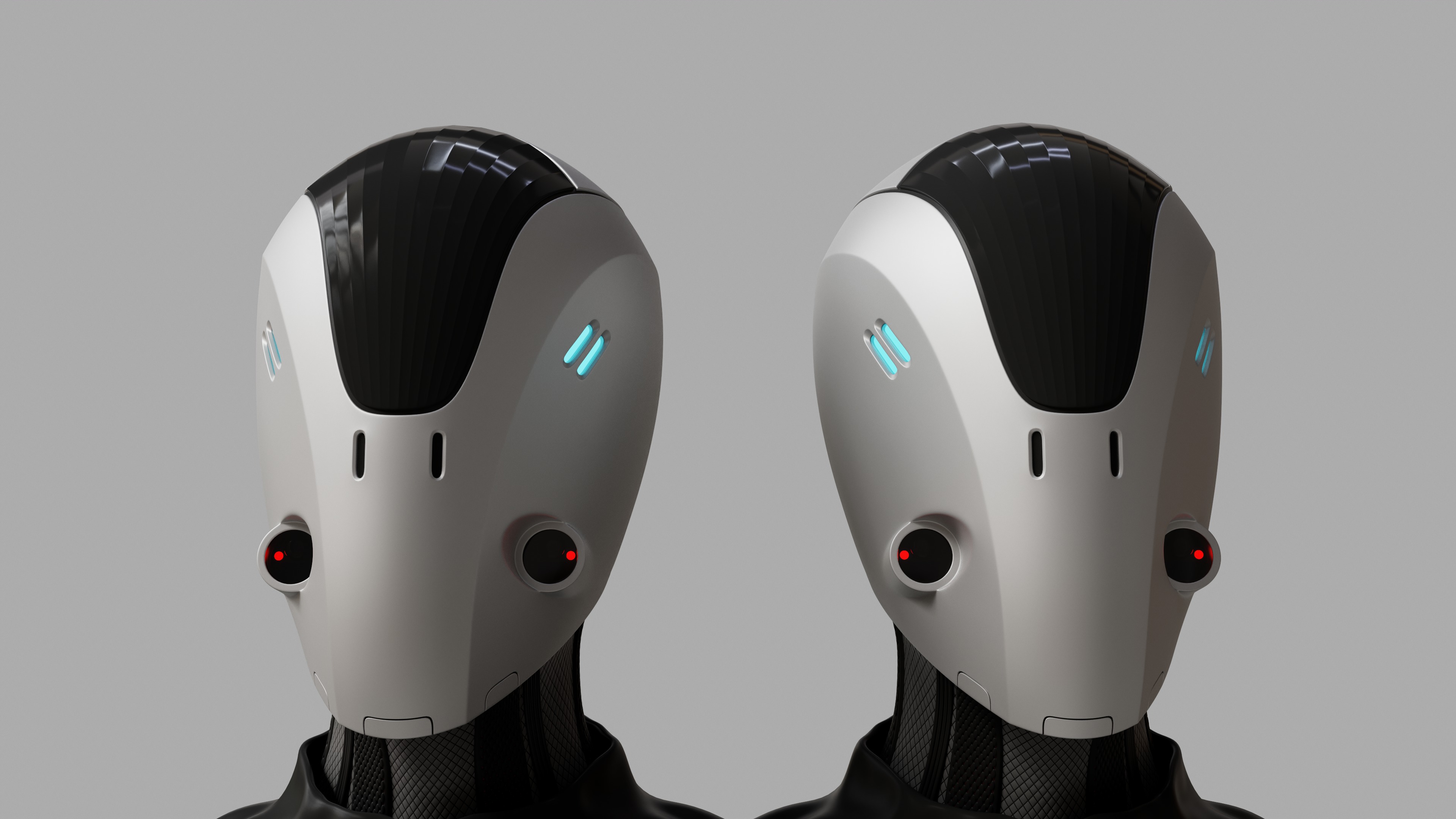 Mech head concept Free 3D model_5