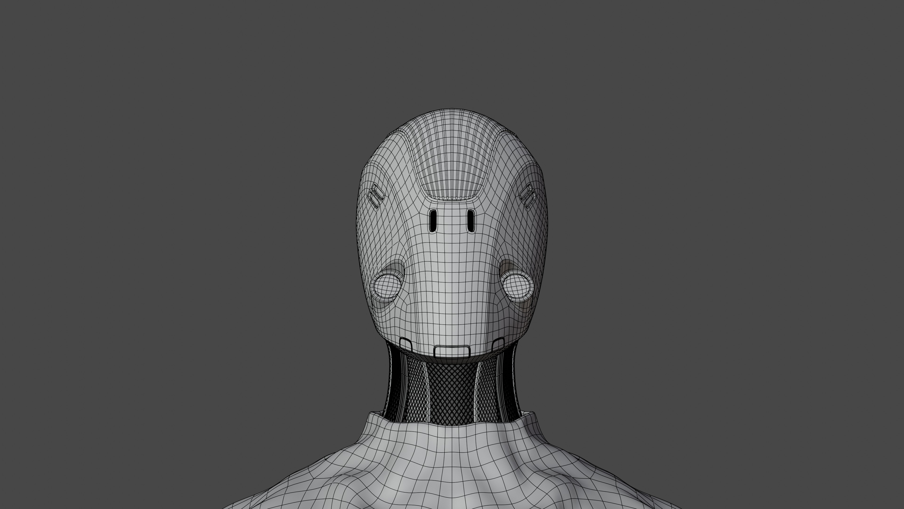 Mech head concept Free 3D model_8