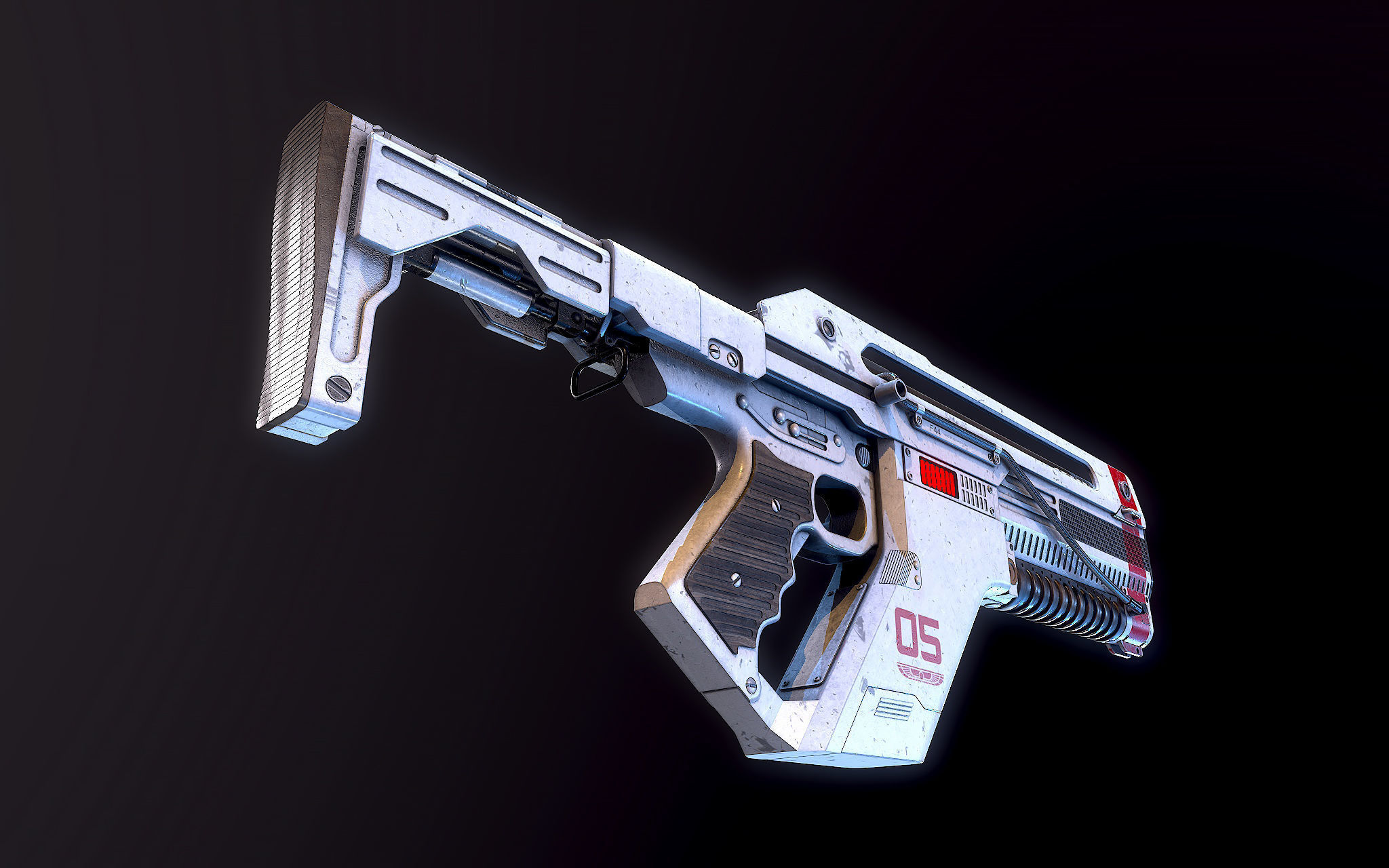 F44AA Pulse Rifle Alien Romulus 3D model_3