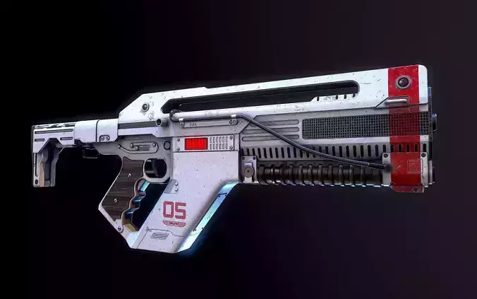 F44AA Pulse Rifle Alien Romulus 3D model F44AA Pulse Rifle Alien Romulus 3D model
