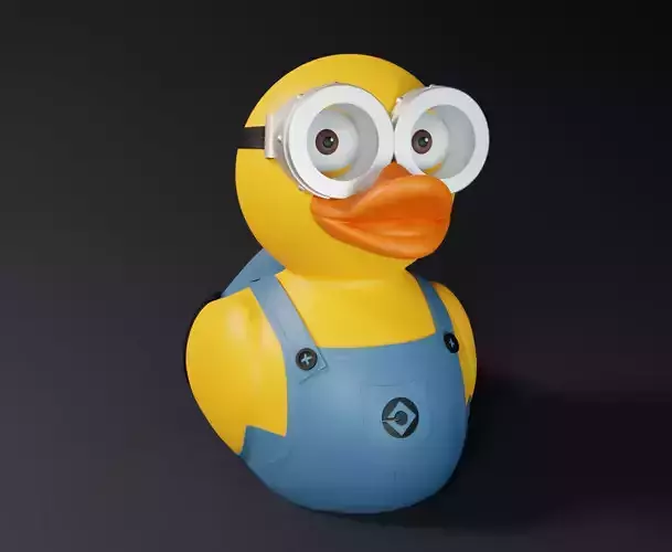 Cute Minion Rubber Duck 3D print model