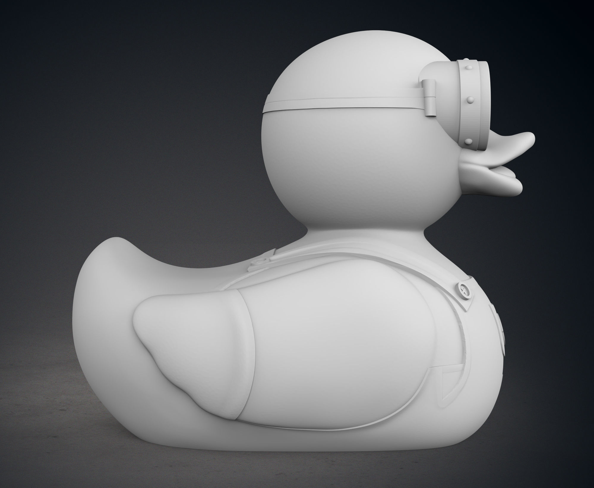 Cute Minion Rubber Duck 3D print model_8