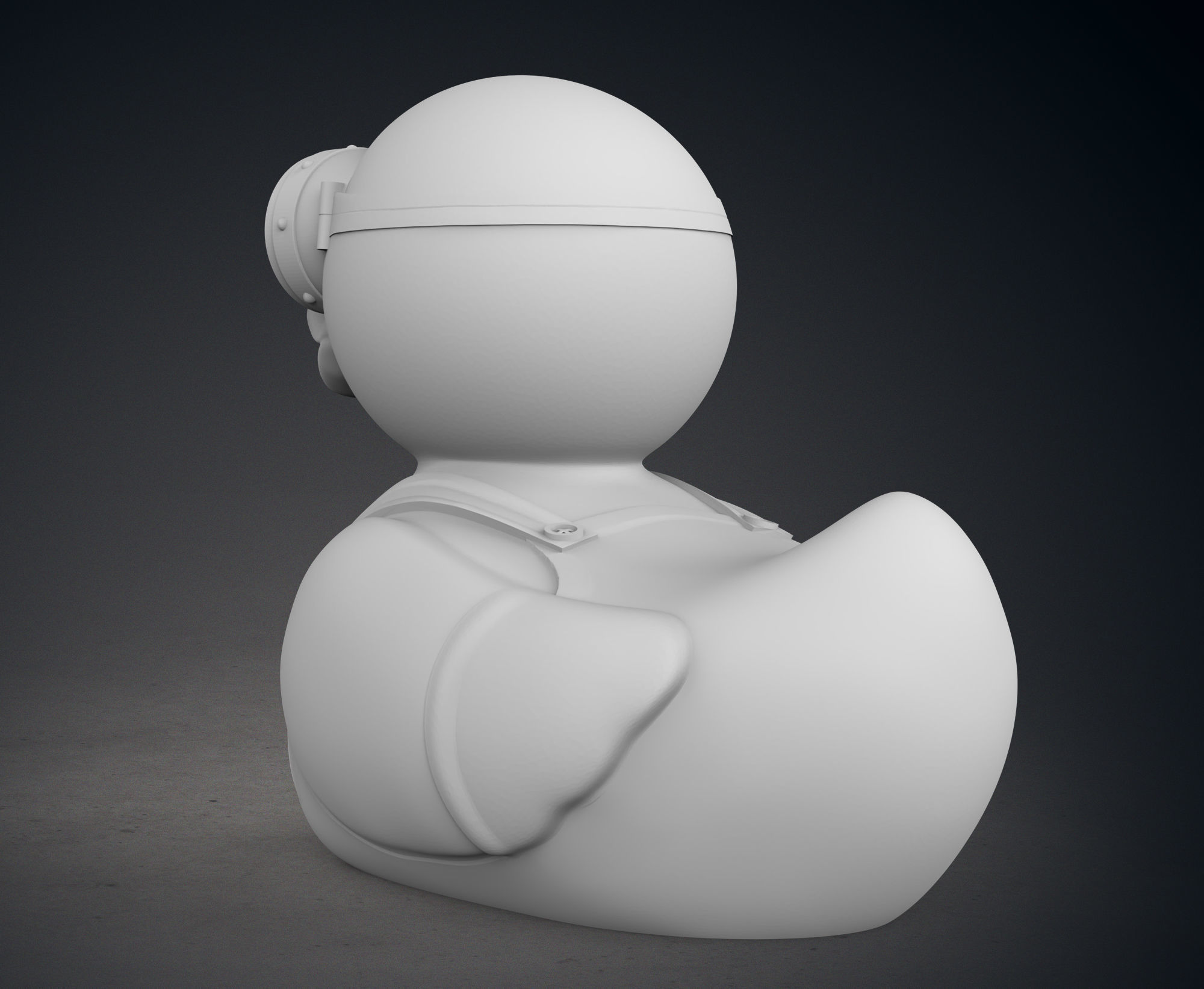 Cute Minion Rubber Duck 3D print model_5