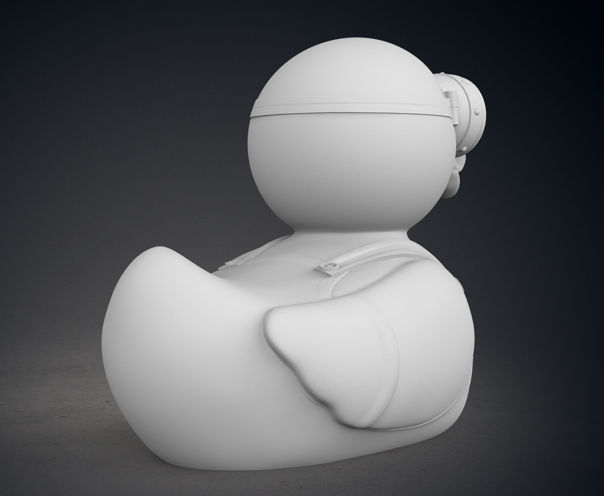 Cute Minion Rubber Duck 3D print model_7