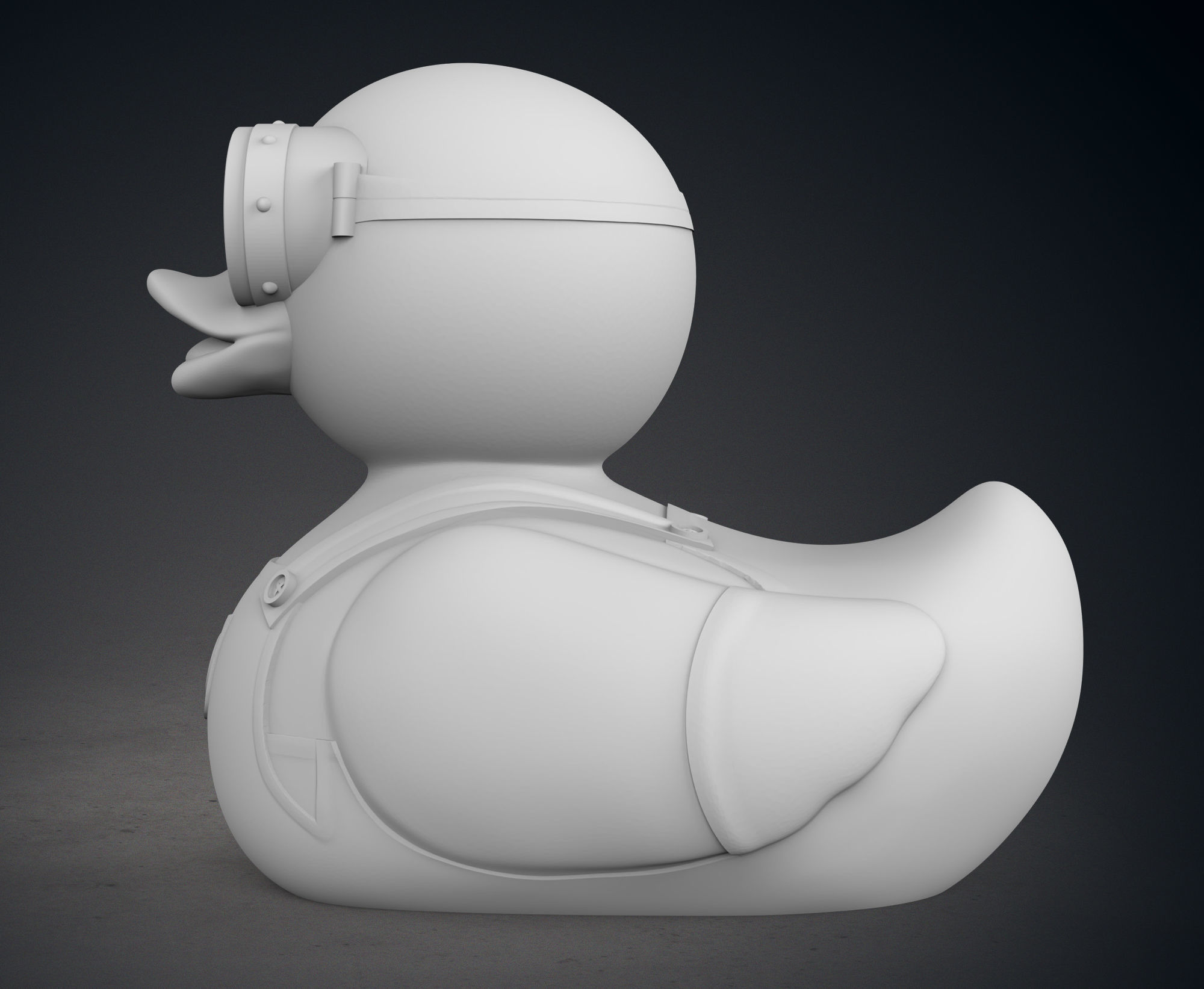 Cute Minion Rubber Duck 3D print model_4