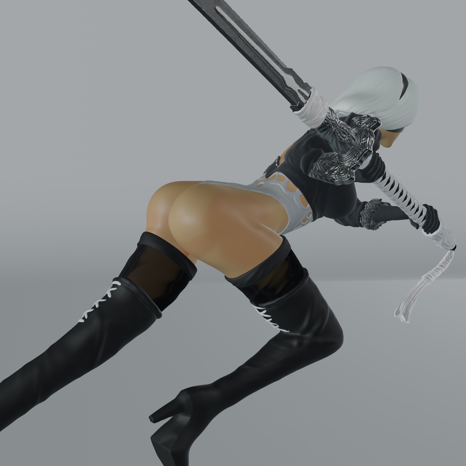 2b Nier Automata Ready For Printing 3D print model_3