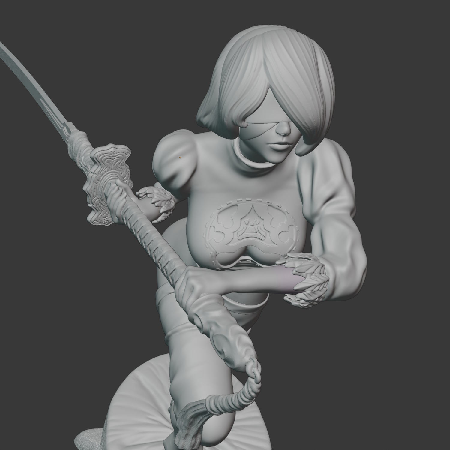 2b Nier Automata Ready For Printing 3D print model_7