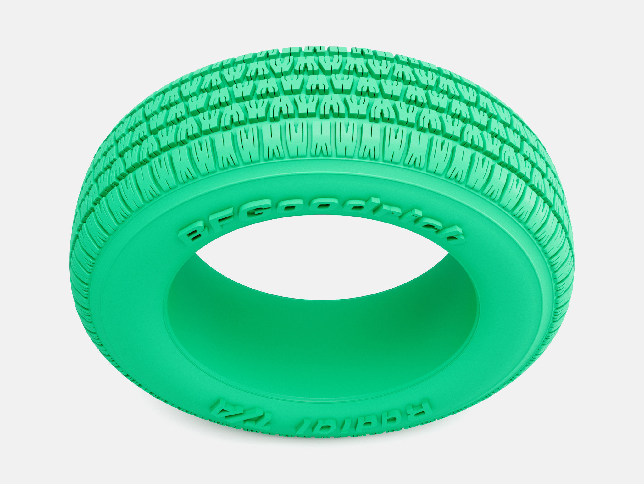 15x7 BFGoodrich Radial TA Tire 215-60-15 3D print model_3