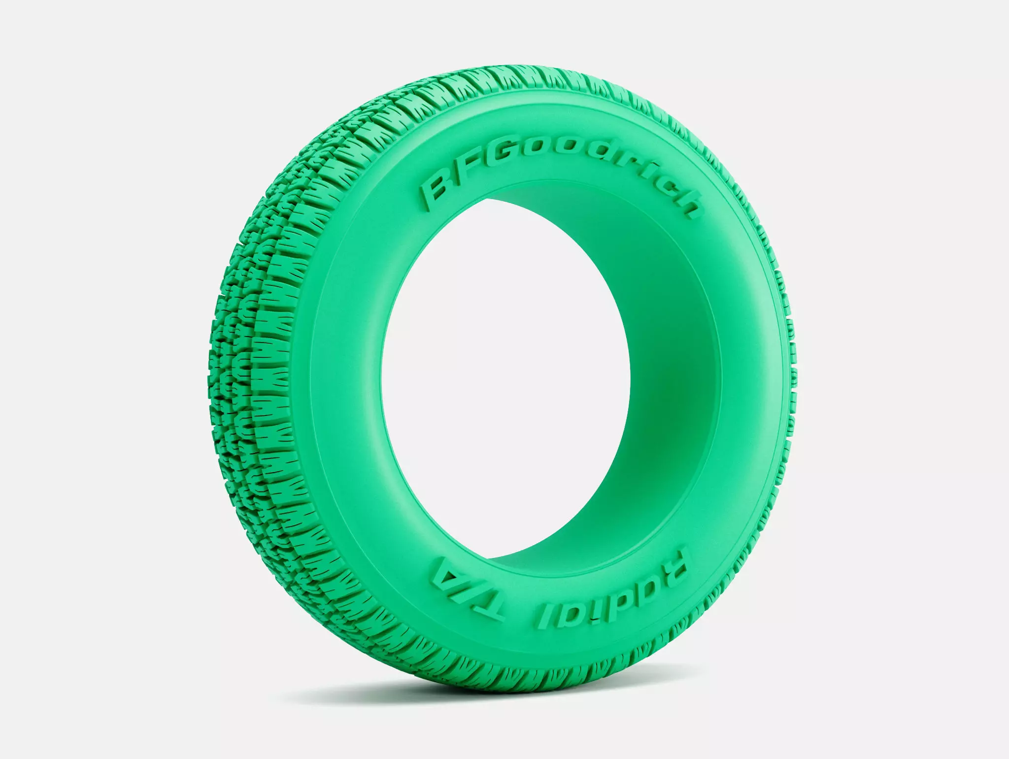 15x7 BFGoodrich Radial TA Tire 215-60-15 3D print model_0