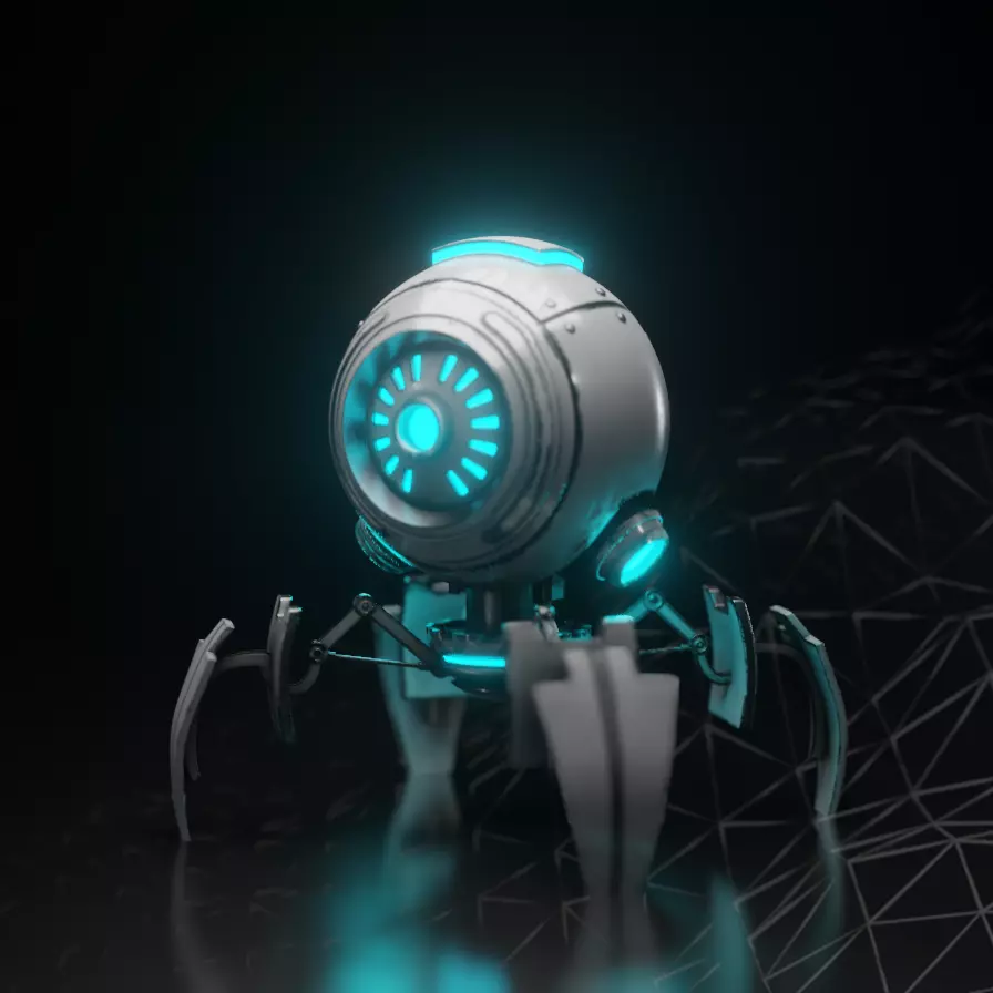 Robot Spider 3D model_0