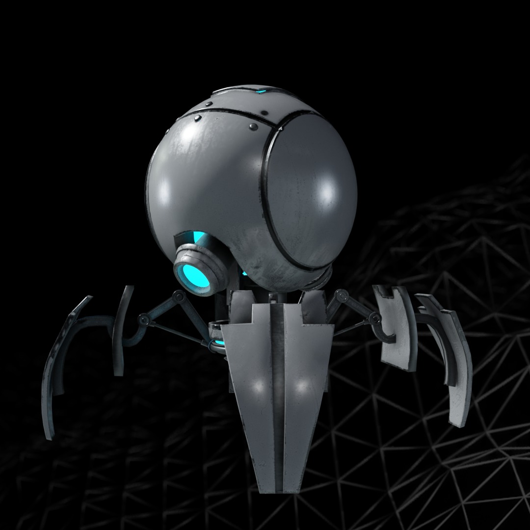 Robot Spider 3D model_3