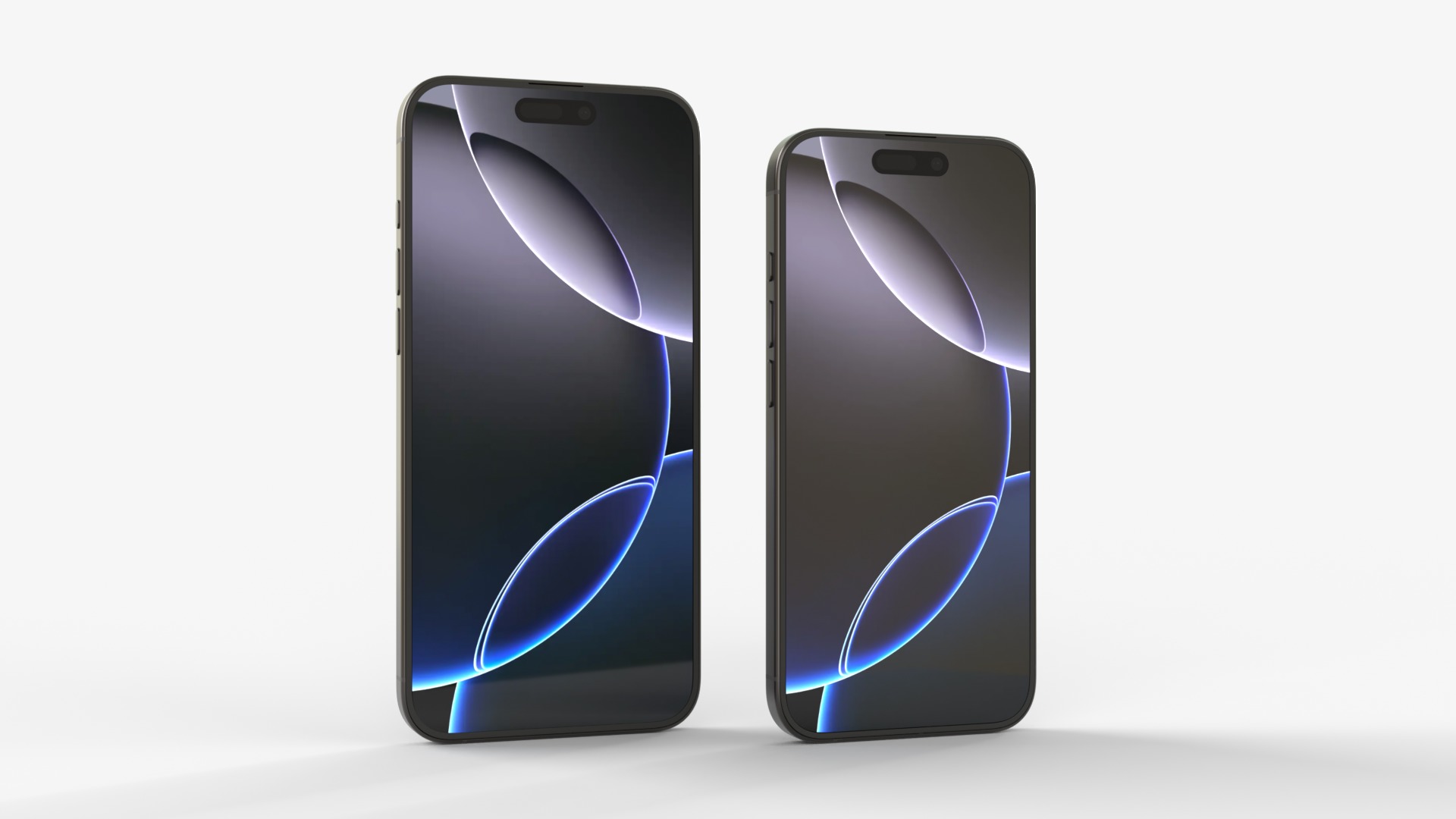 Apple iPhone 16 Pro and Pro Max Black Titanium 3D model_4