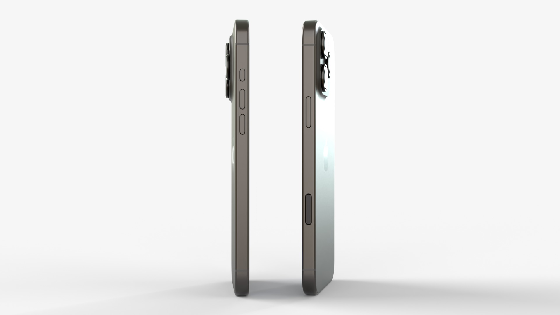 Apple iPhone 16 Pro and Pro Max Black Titanium 3D model_6