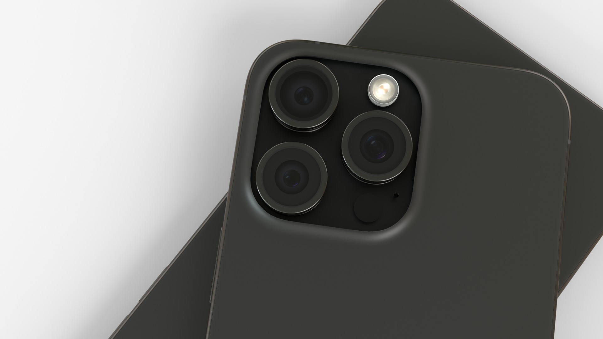 Apple iPhone 16 Pro and Pro Max Black Titanium 3D model_9