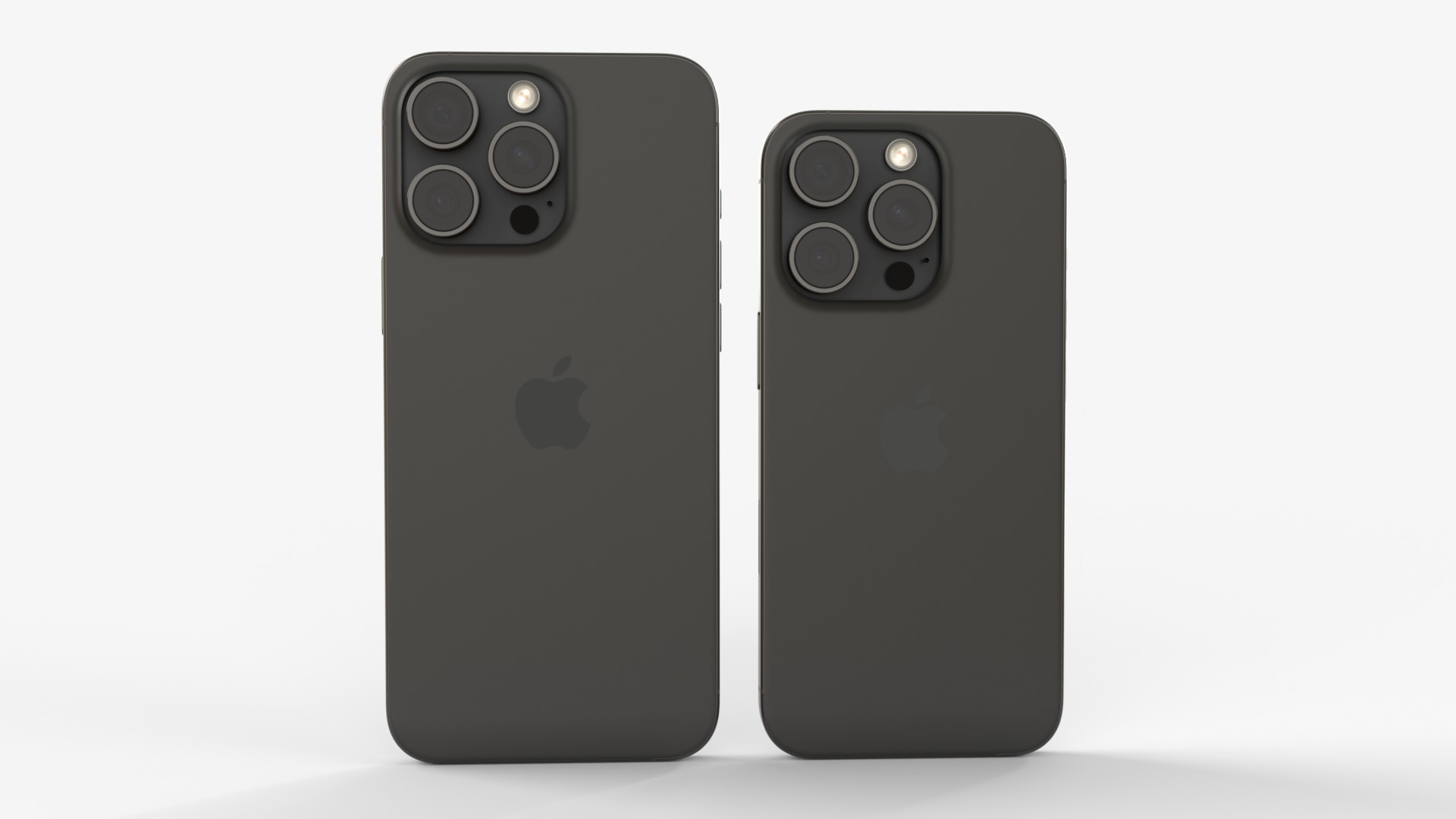 Apple iPhone 16 Pro and Pro Max Black Titanium 3D model_5