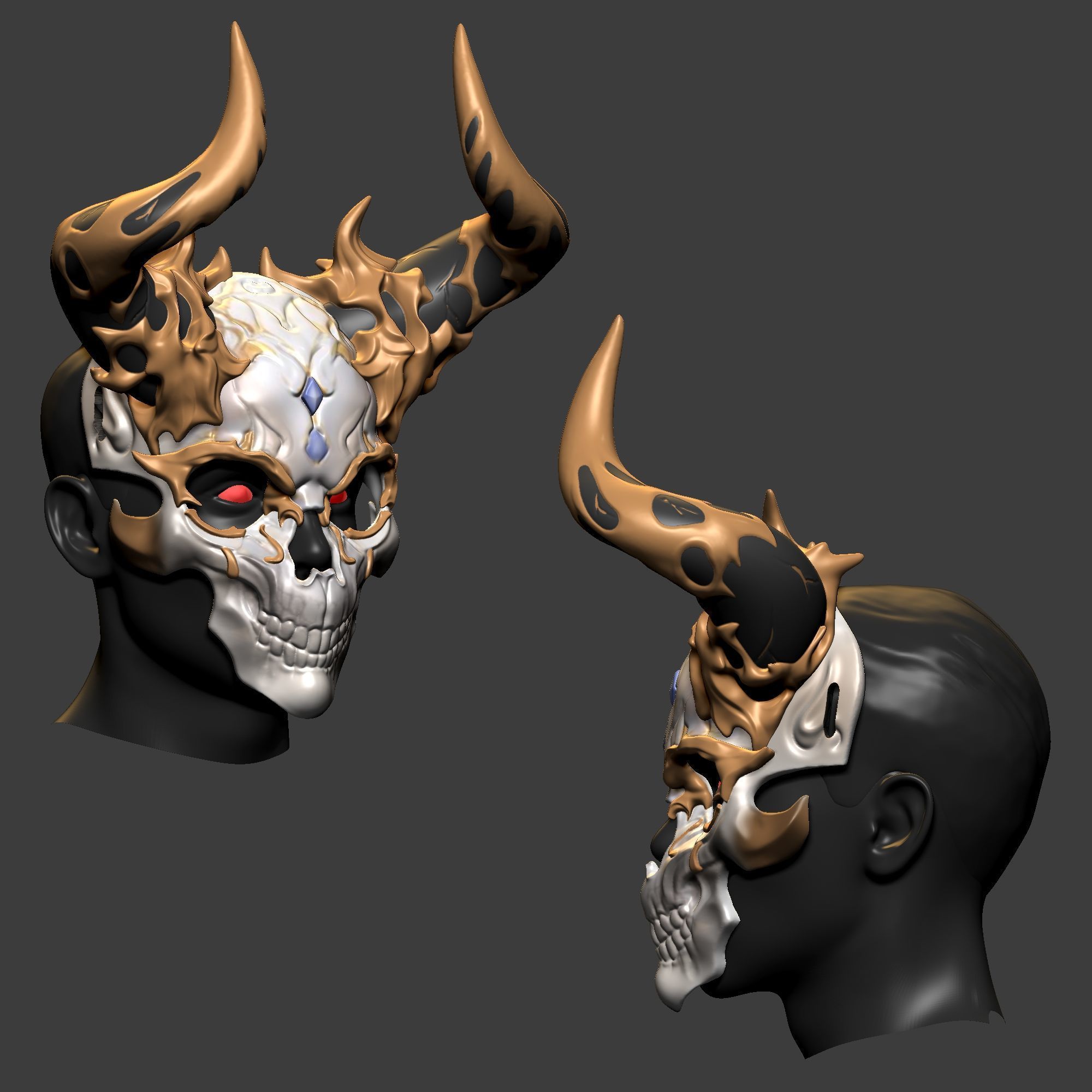 DEVIL - MASK-Ver02 3D print model_2