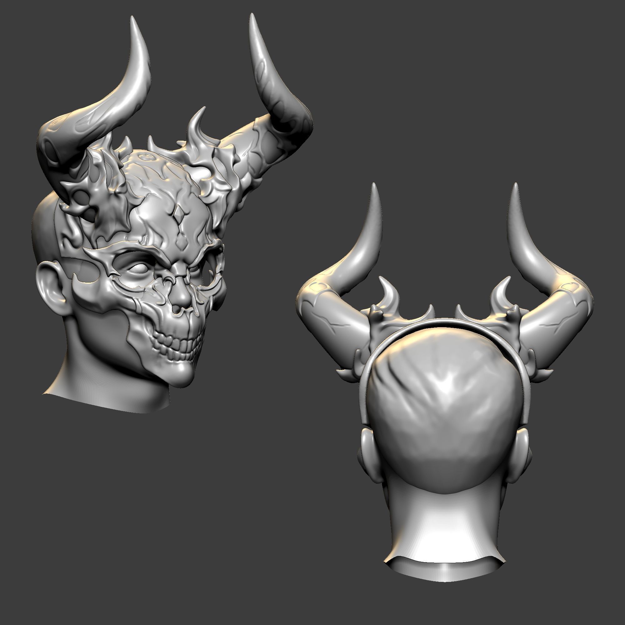 DEVIL - MASK-Ver02 3D print model_4