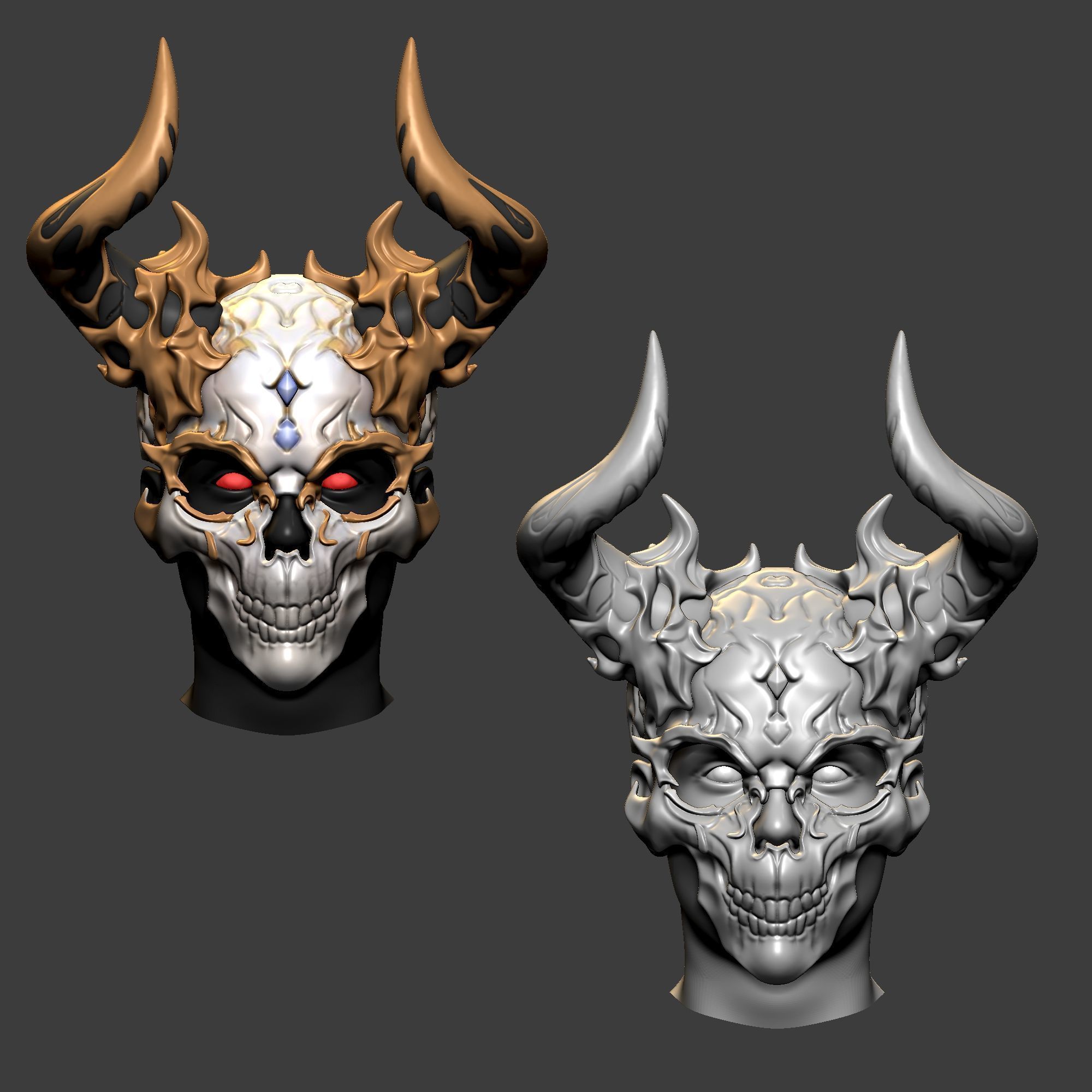 DEVIL - MASK-Ver02 3D print model_3