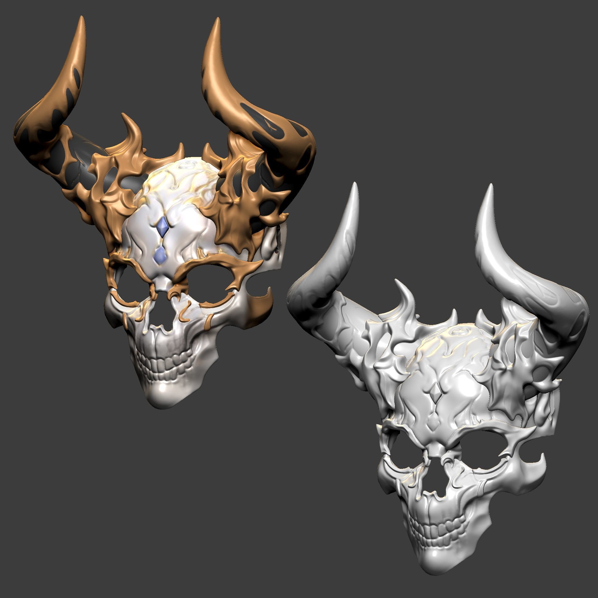 DEVIL - MASK-Ver02 3D print model_7