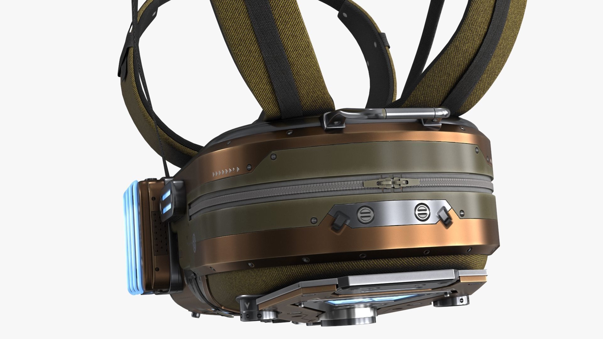 Sci Fi Bag Low-poly 3D model_8