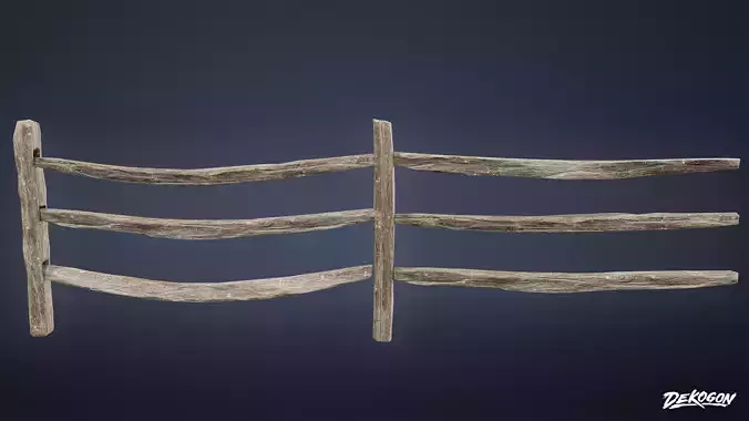 GATES AND FENCES - Fence 21 - LOW POLY