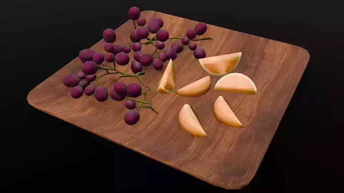 Fruits 3D Model  Low-poly 3D model