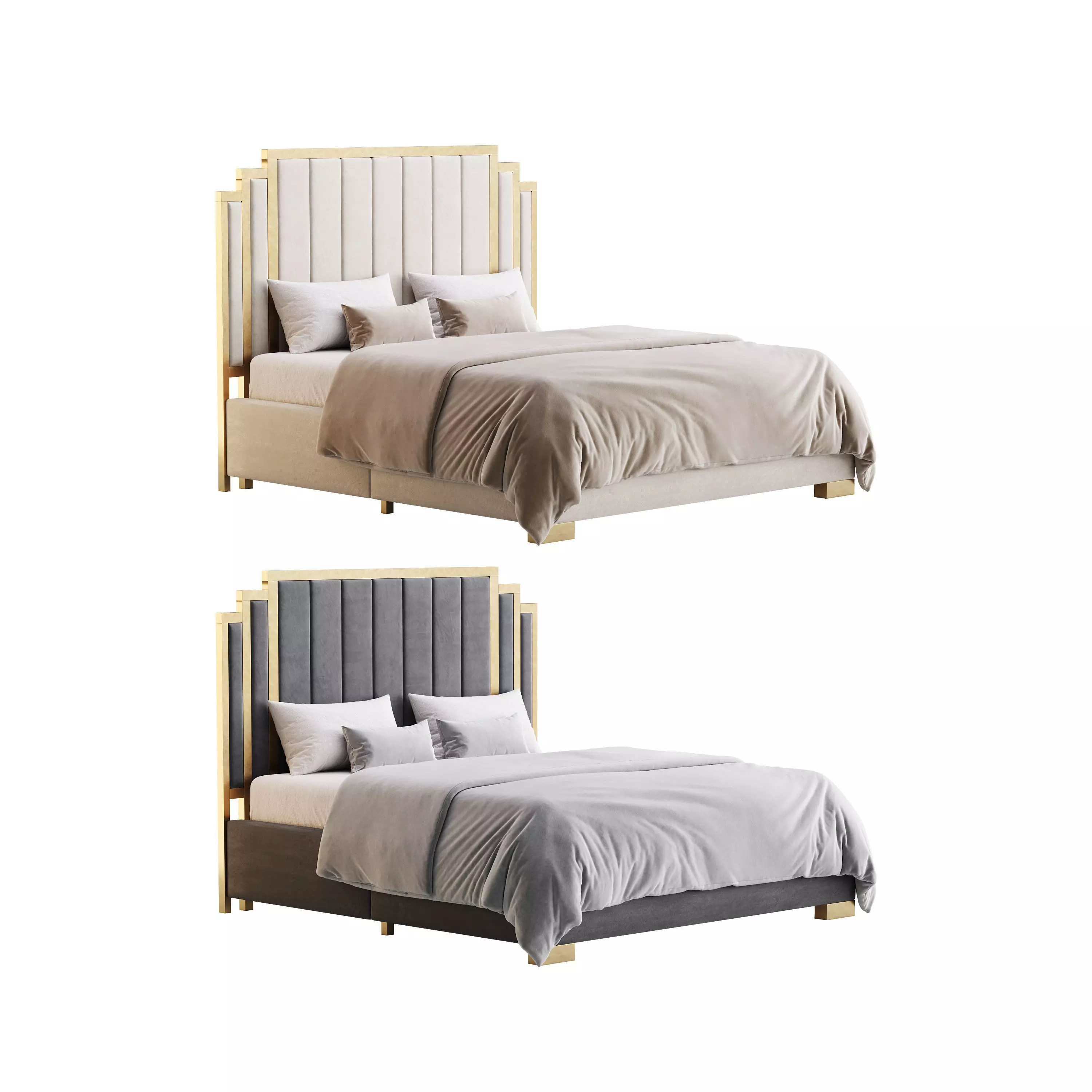 HOWE King Size Bed 3D model_0