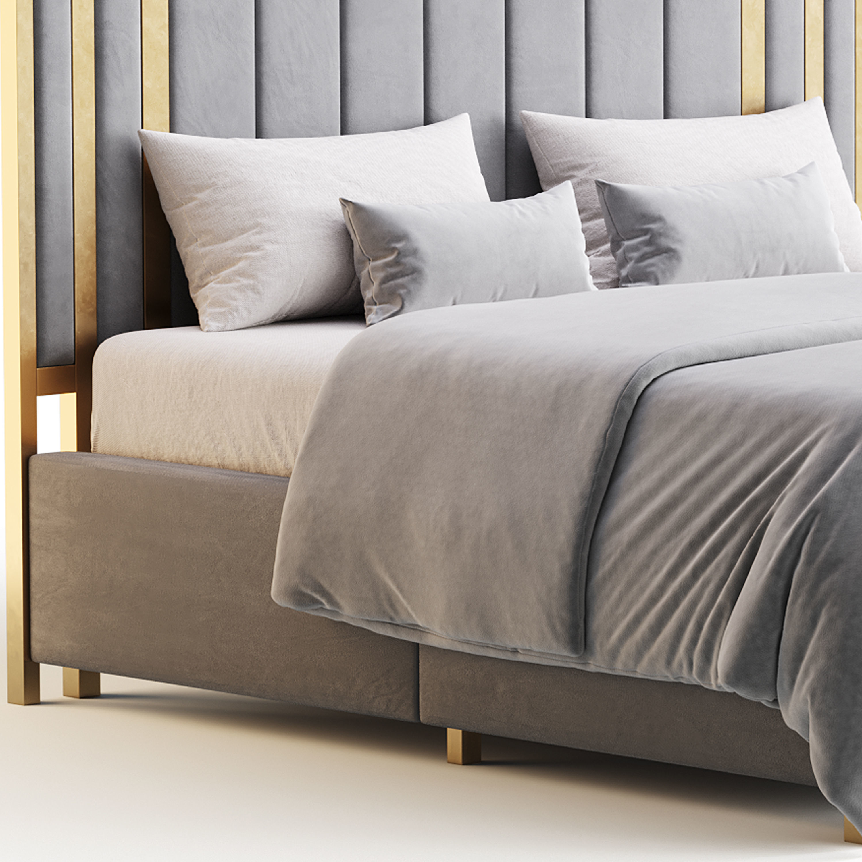 HOWE King Size Bed 3D model_5