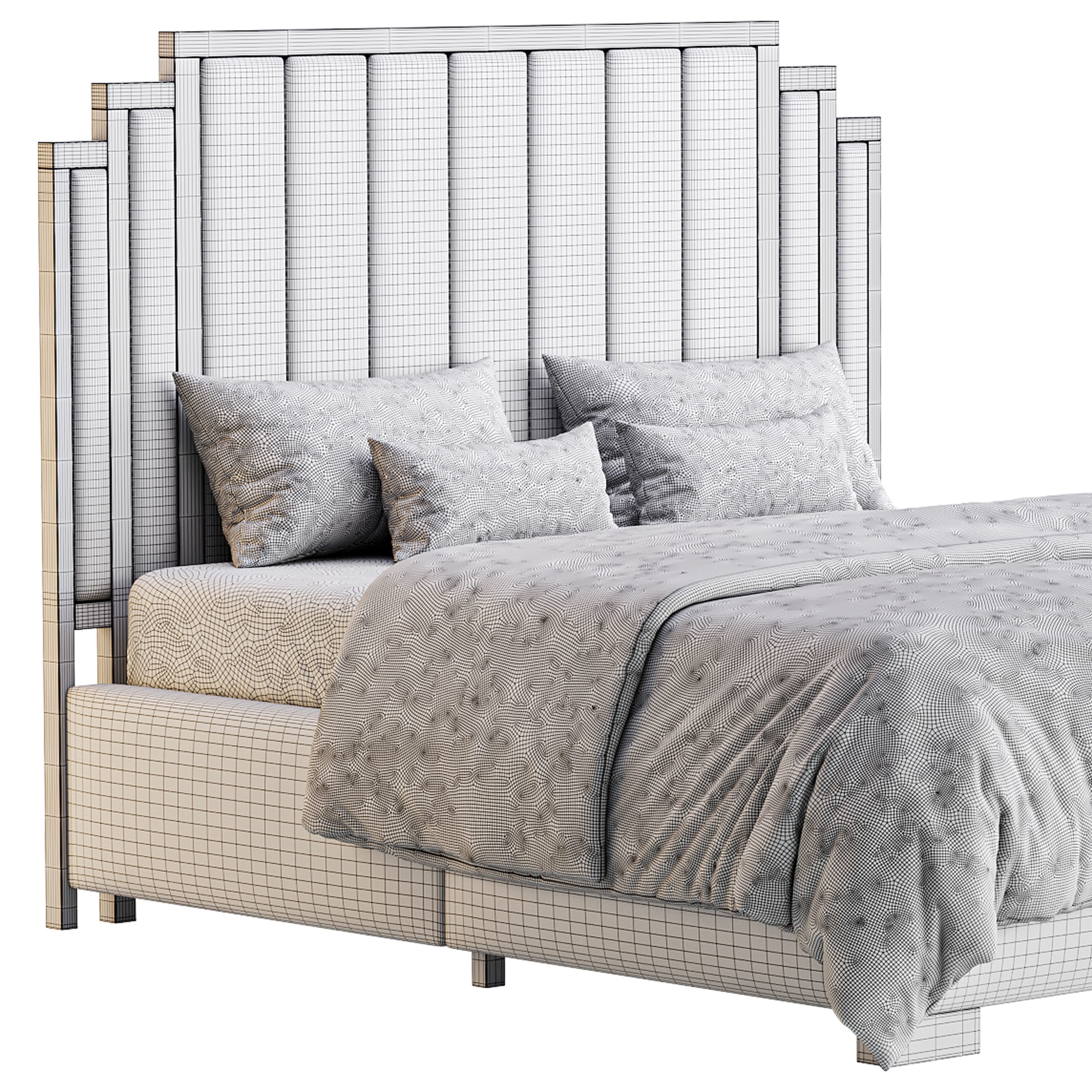 HOWE King Size Bed 3D model_14