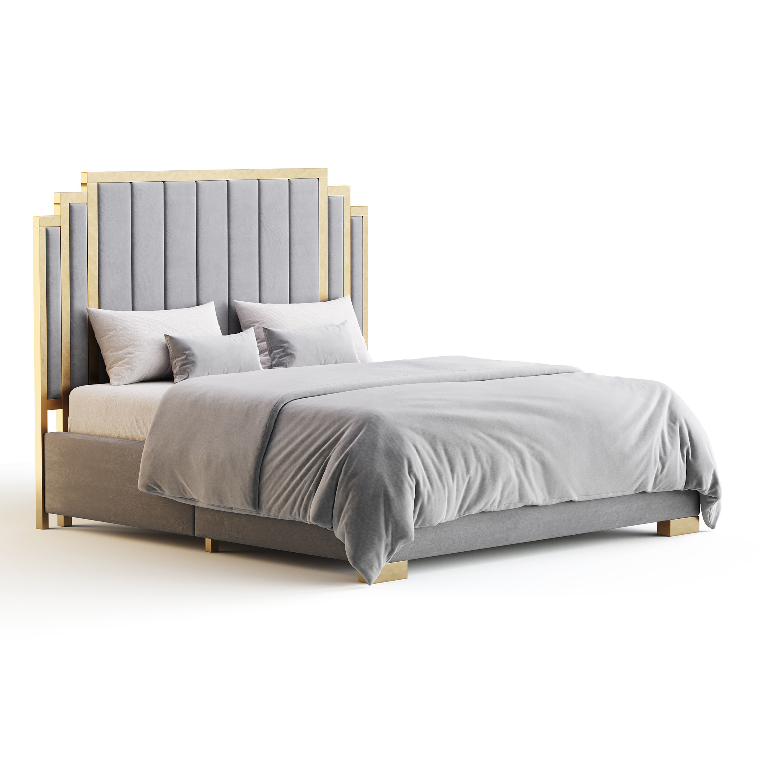 HOWE King Size Bed 3D model_2