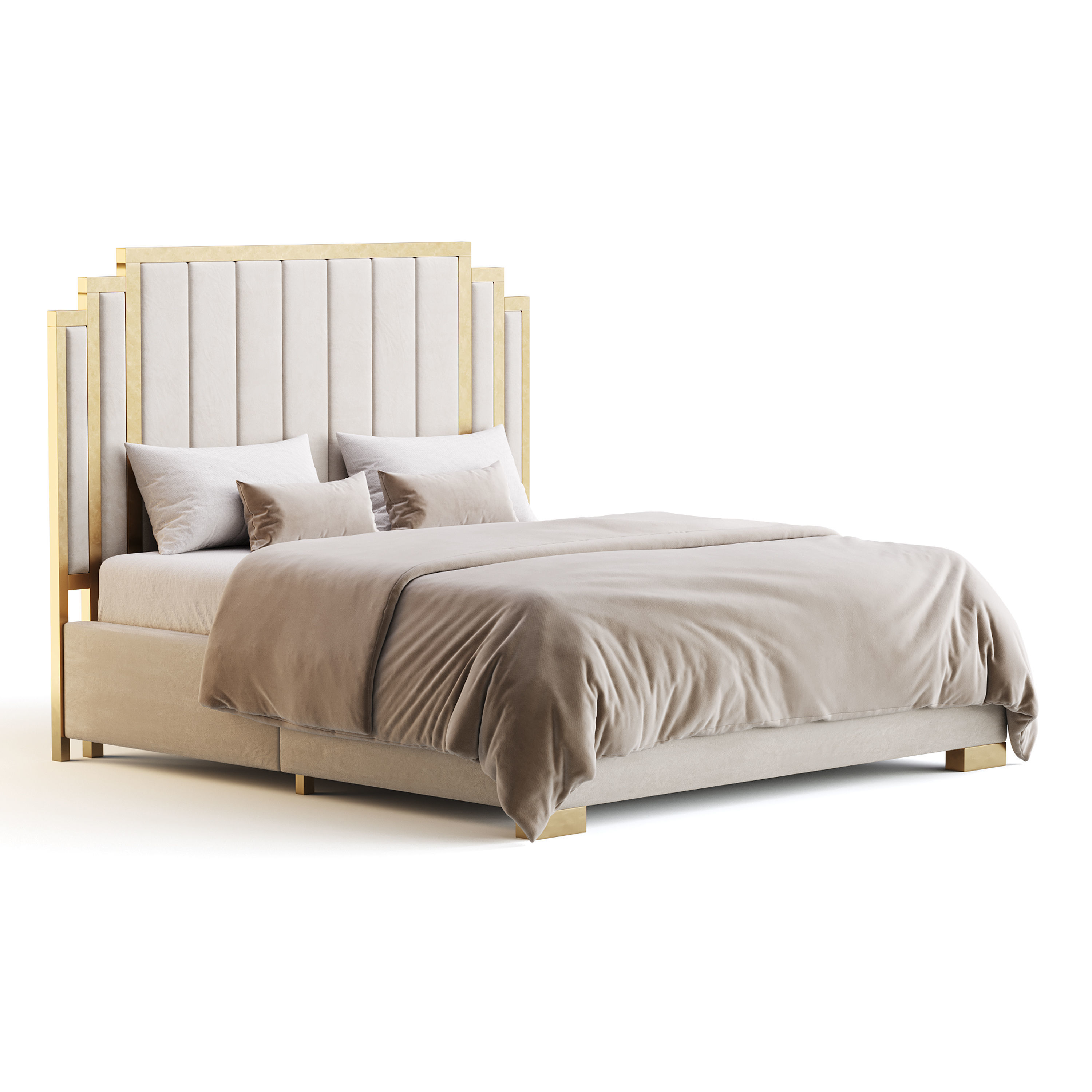 HOWE King Size Bed 3D model_1