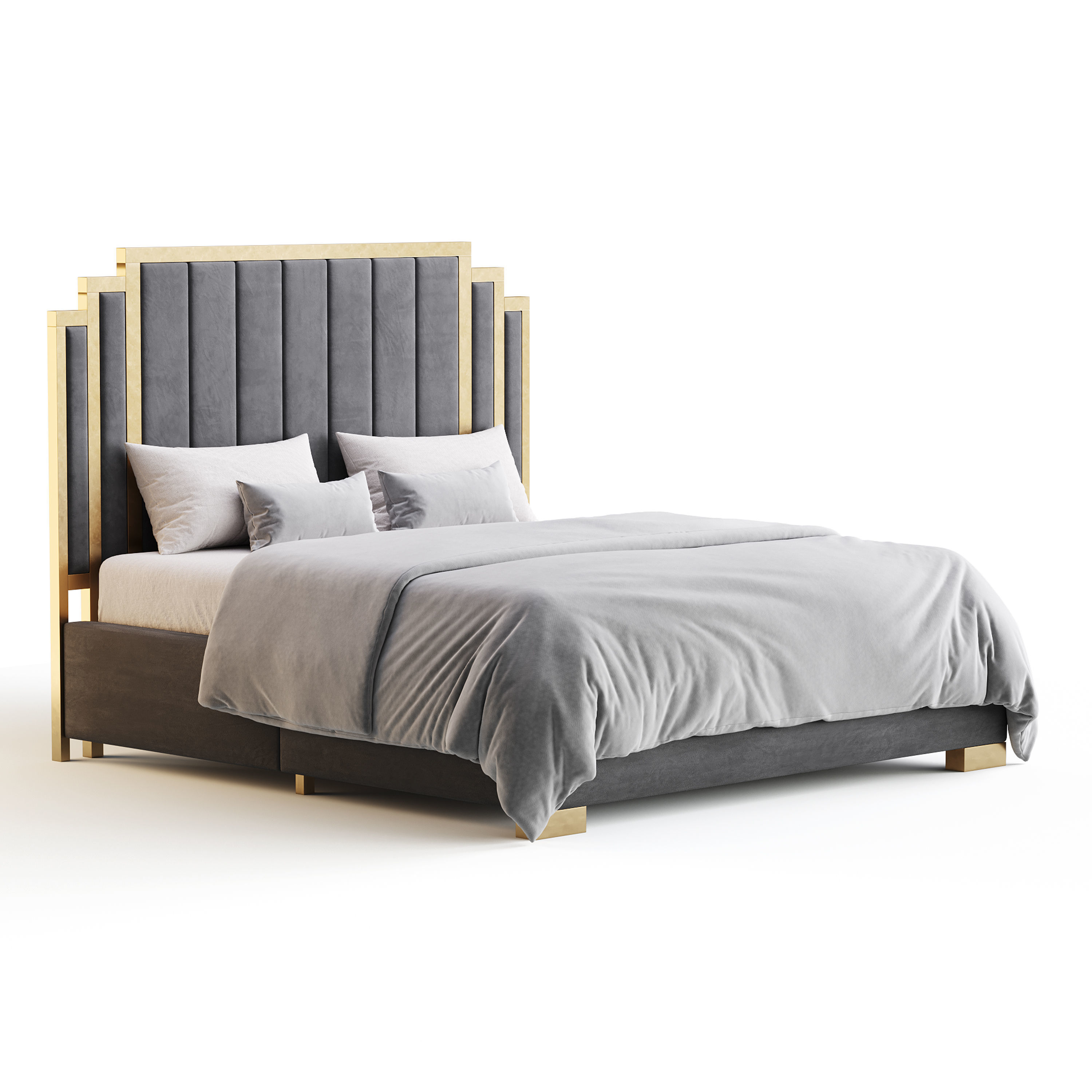 HOWE King Size Bed 3D model_3