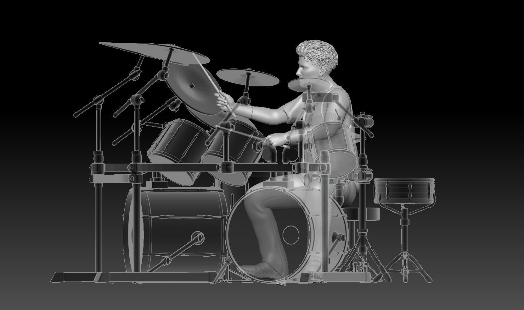 drummer 2 3D print model_2