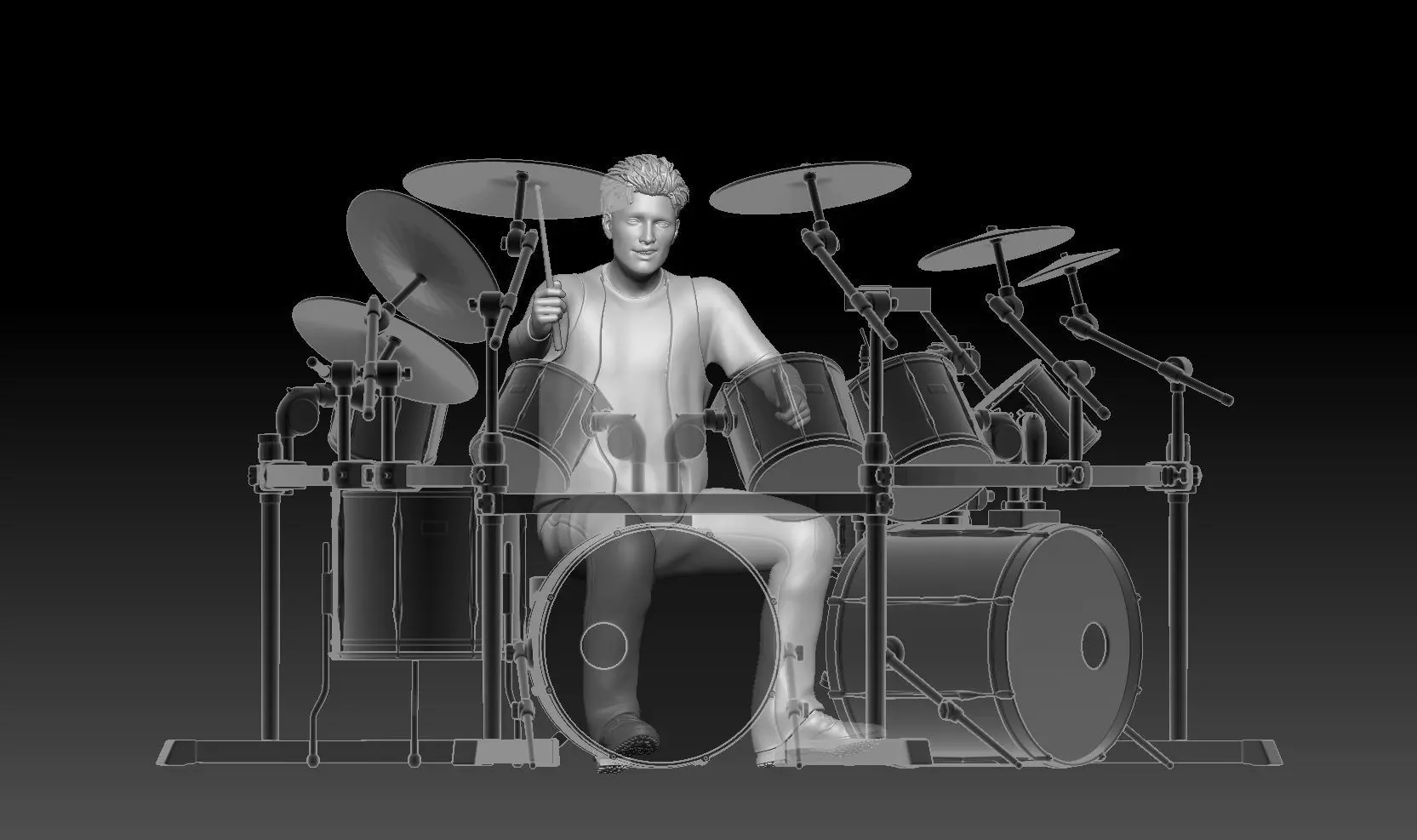 drummer 2 3D print model_0