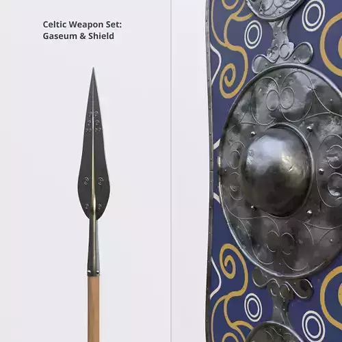 Celtic Weapon Set - Gaseum and Shield