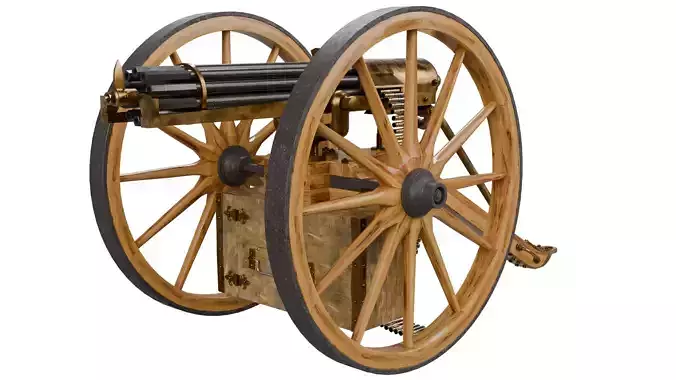 Gatling Gun 3D model