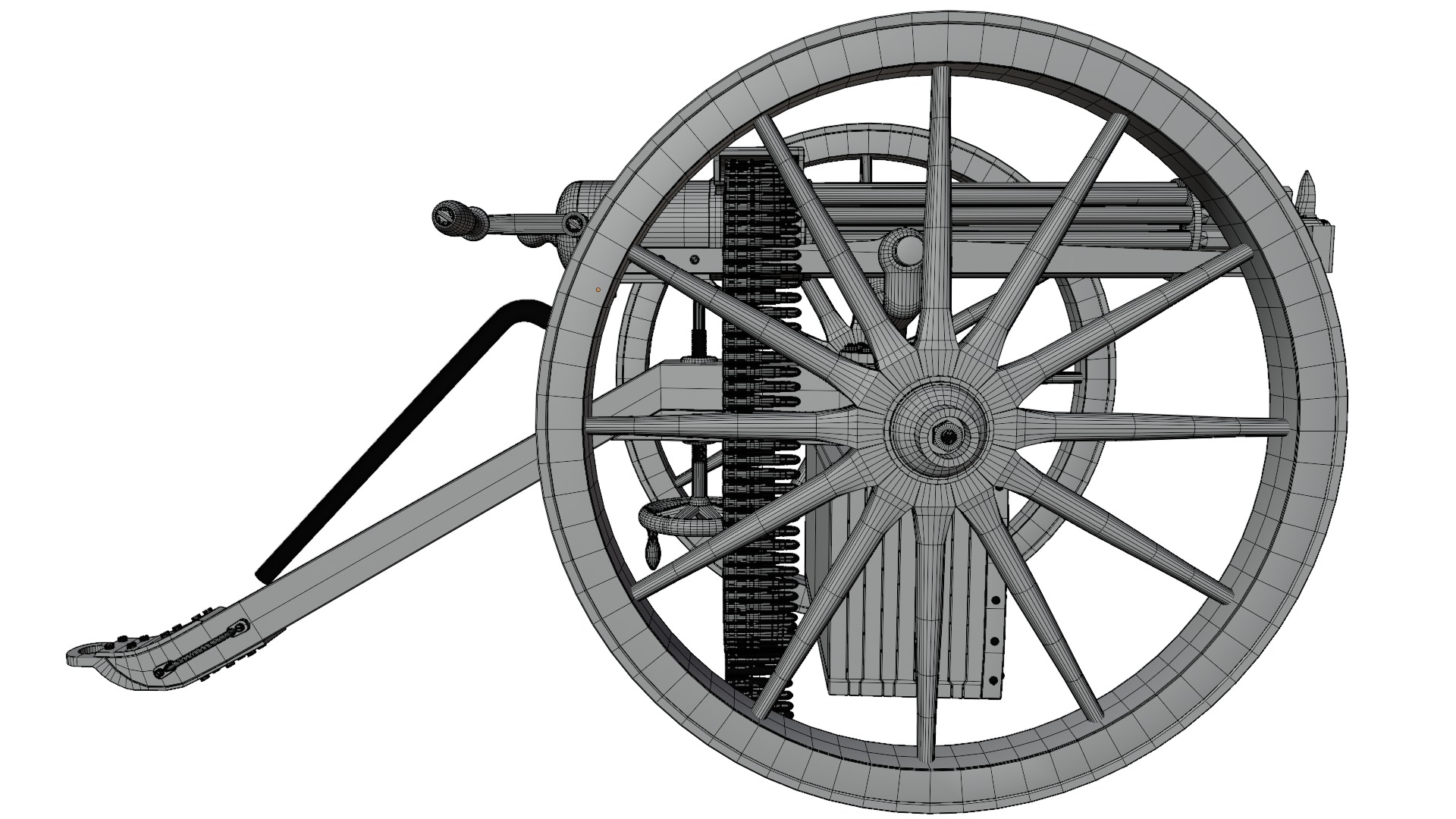 Gatling Gun 3D model_14