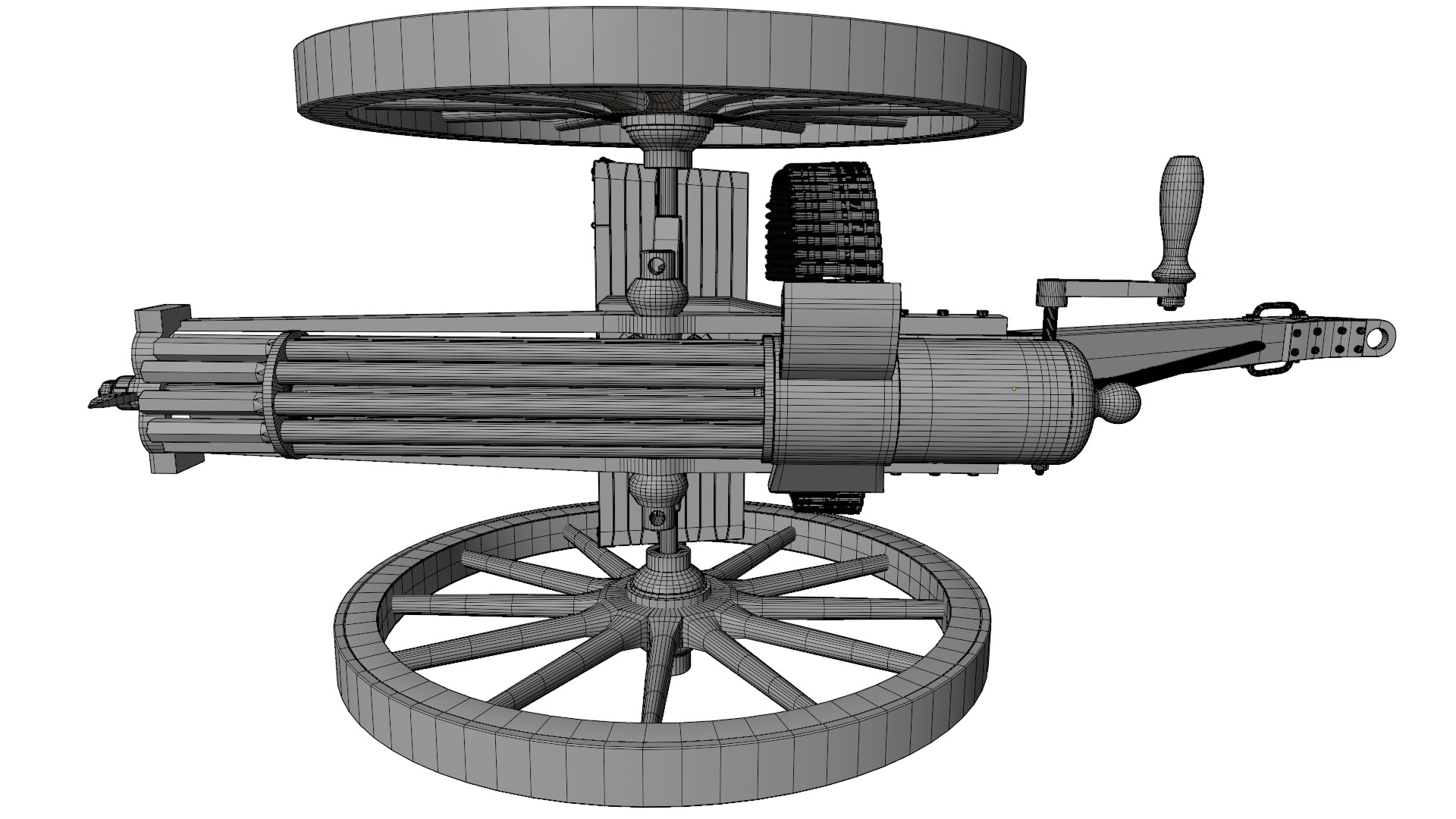 Gatling Gun 3D model_17
