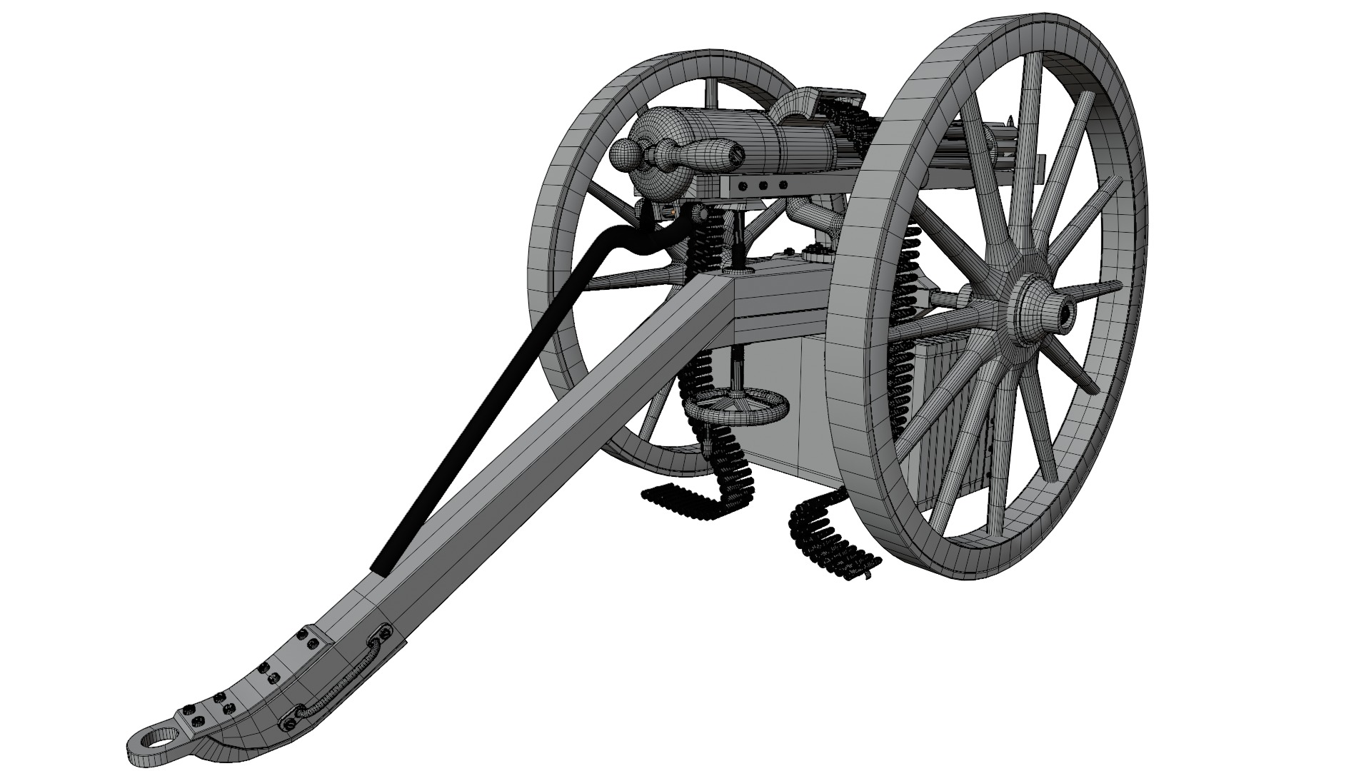 Gatling Gun 3D model_13