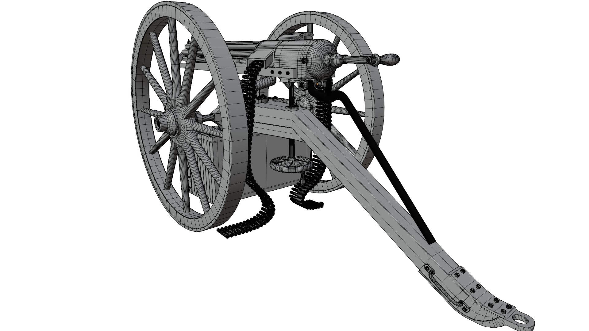 Gatling Gun 3D model_11