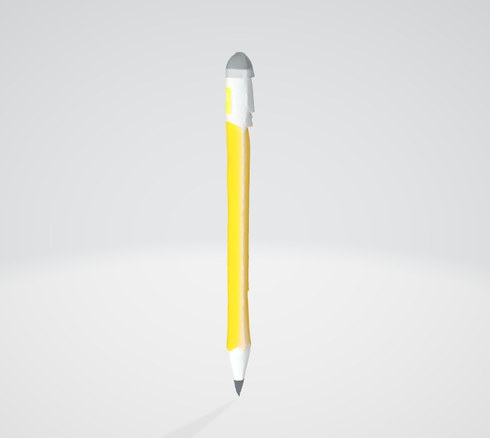 Classic Wooden Pencil 3D Asset Low-poly 3D model_2