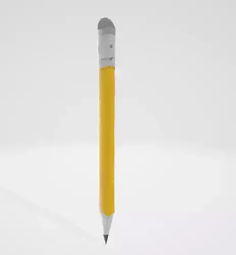 Classic Wooden Pencil 3D Asset