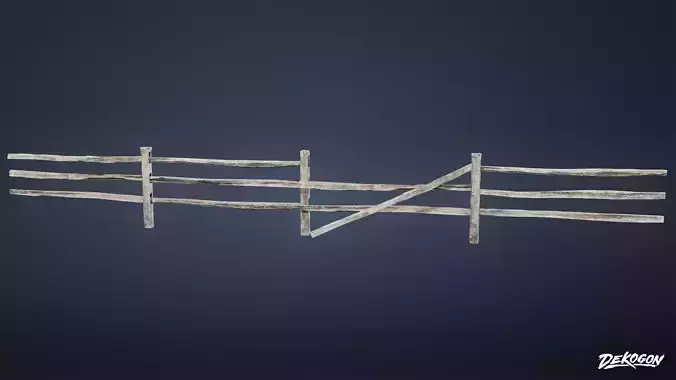 GATES AND FENCES - Fence 31 - LOW POLY