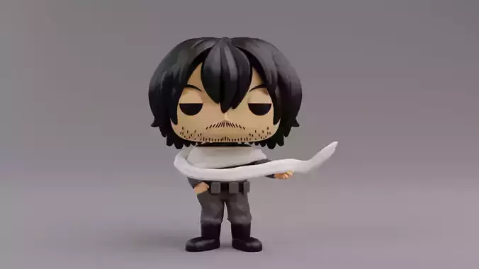 Aizawa funko pop from the anime My Hero Academia 3D print model