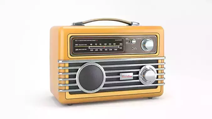Retro portable radio