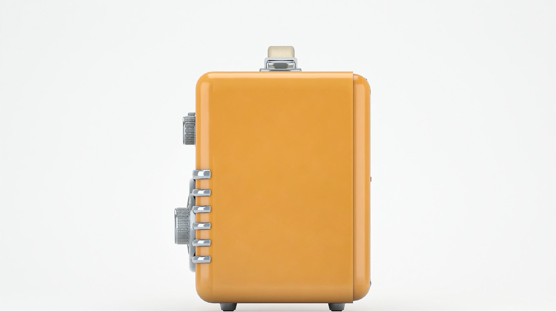 Retro portable radio Low-poly 3D model_4